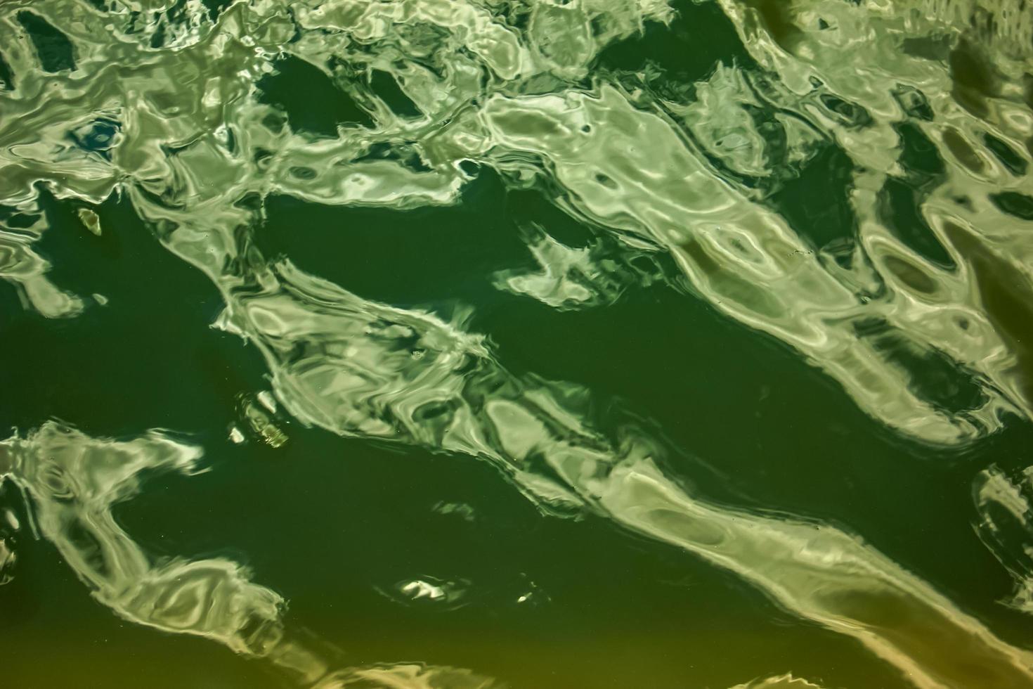 Water ripple texture background. Wavy water surface during sunset, golden light reflecting in the water. photo