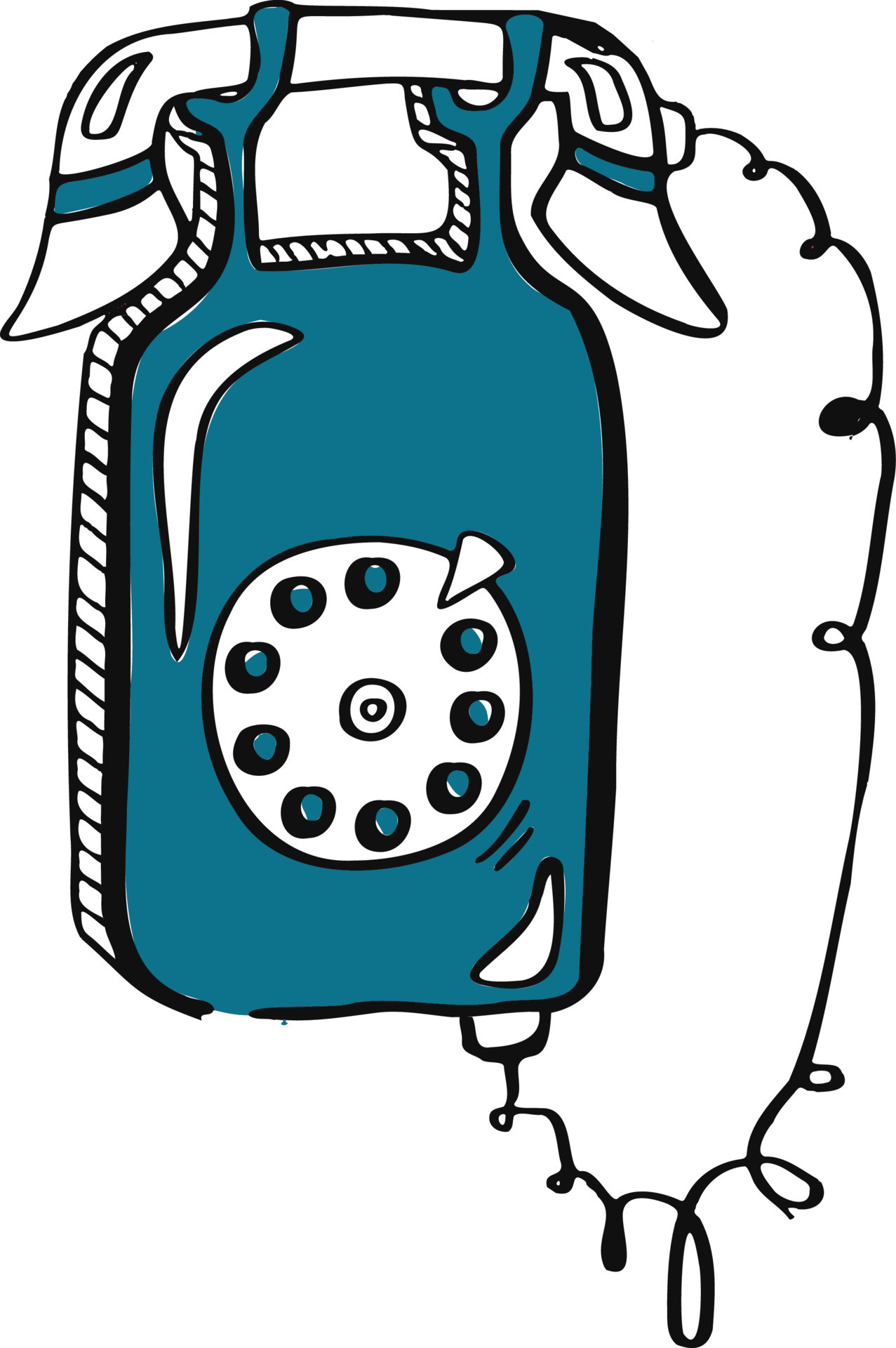 Line vector message call signal message news letter symbol logo black