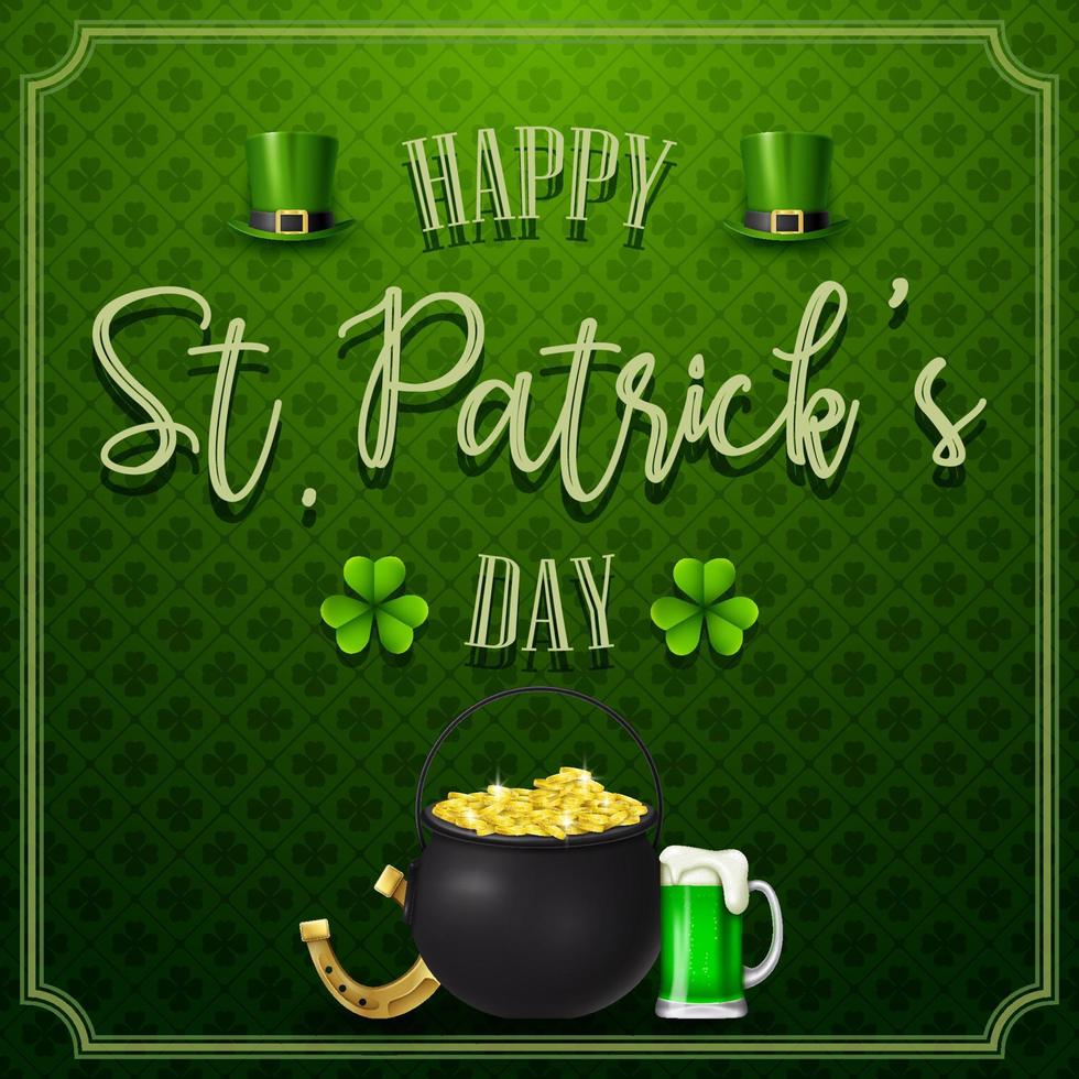 Happy St. Patrick's day background vector