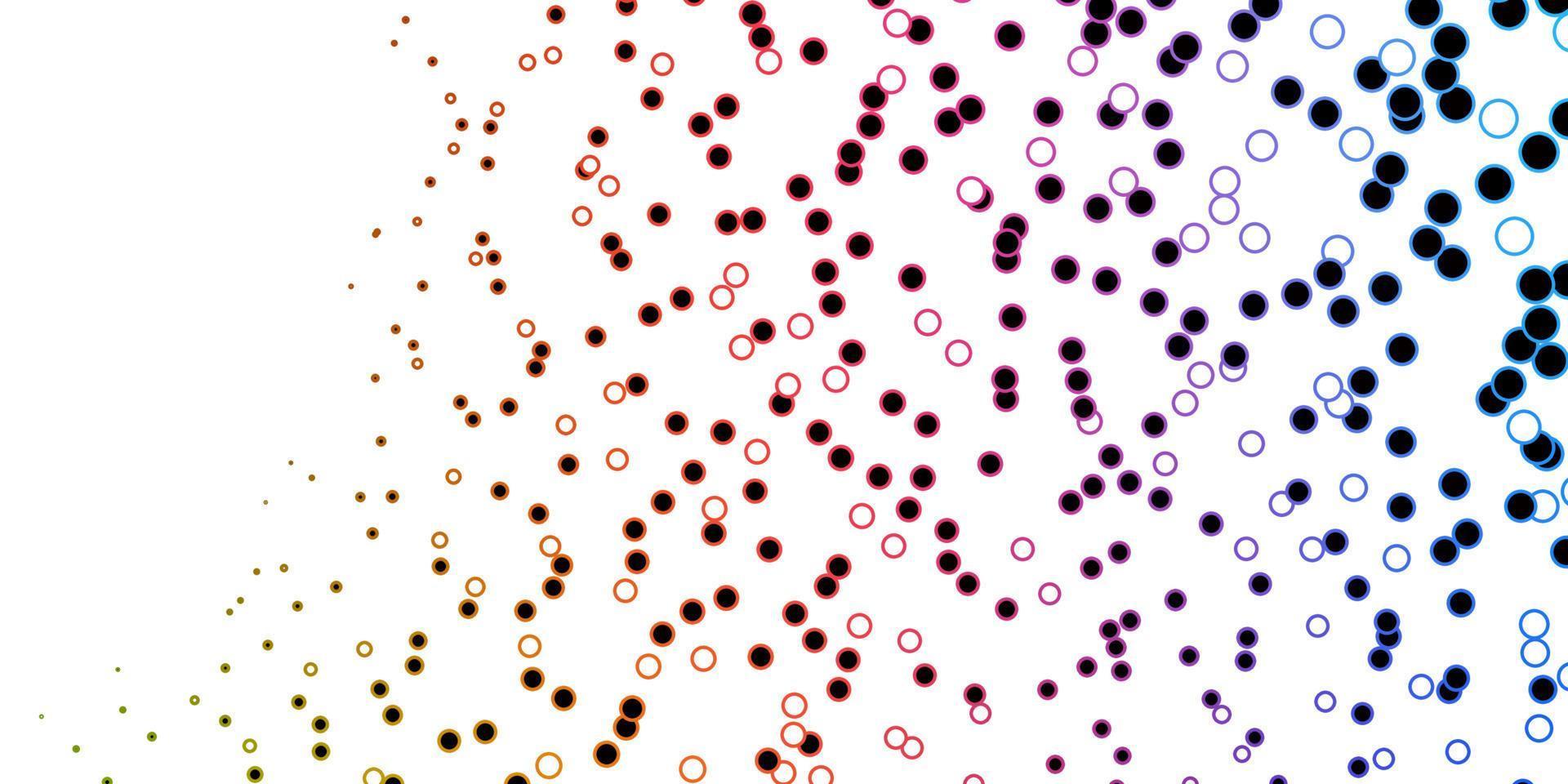 Dark Multicolor vector layout with circles.