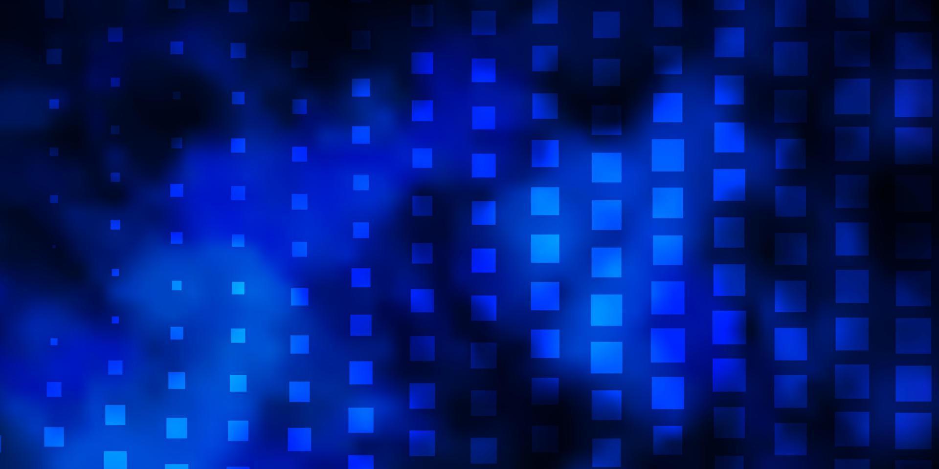 Dark BLUE vector background with rectangles.