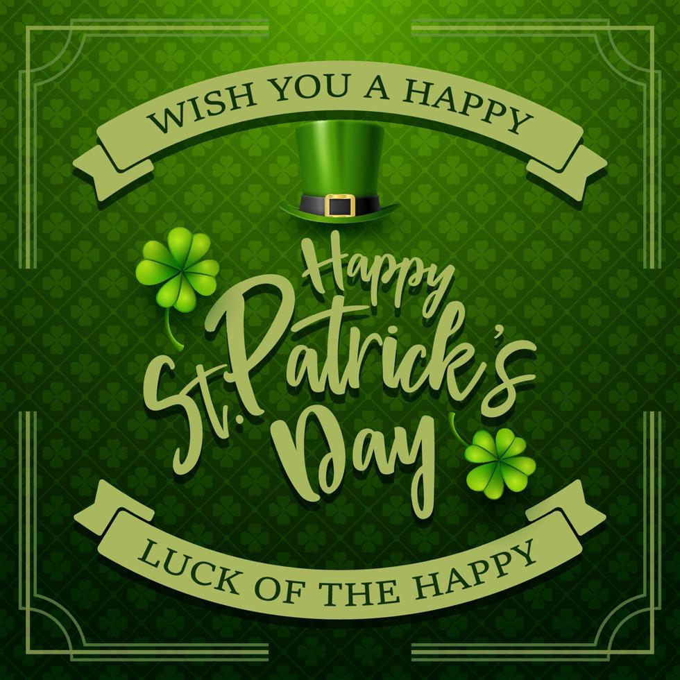 Happy St. Patrick's day background vector