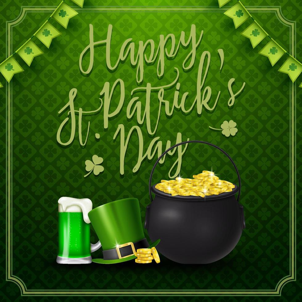 Happy St. Patrick's day background vector