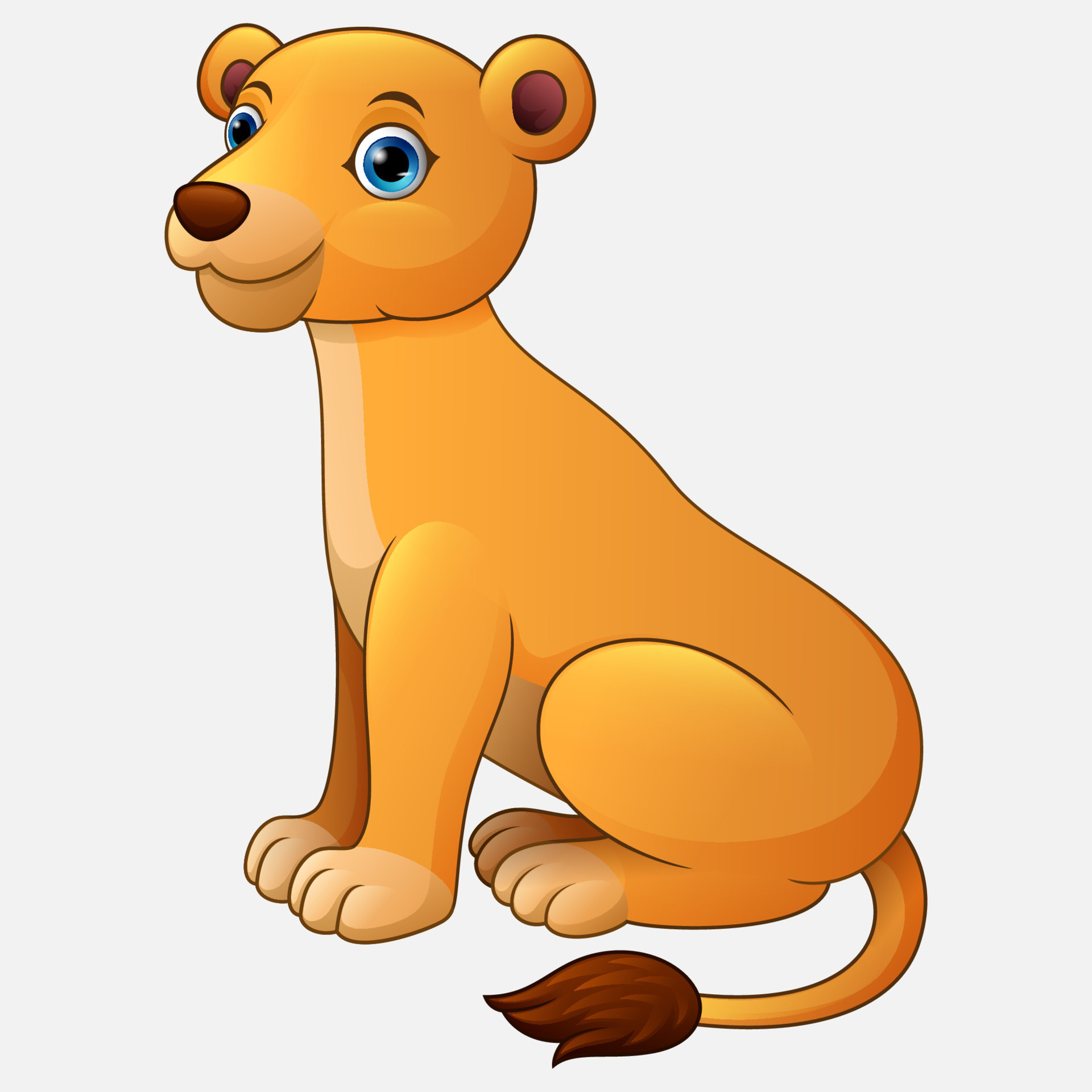 Cute lioness sitting cartoon isolated on white background 12407092 Vector Art at Vecteezy Cute lioness sitting cartoon isolated on white background 12407092 Vector Art at Vecteezy