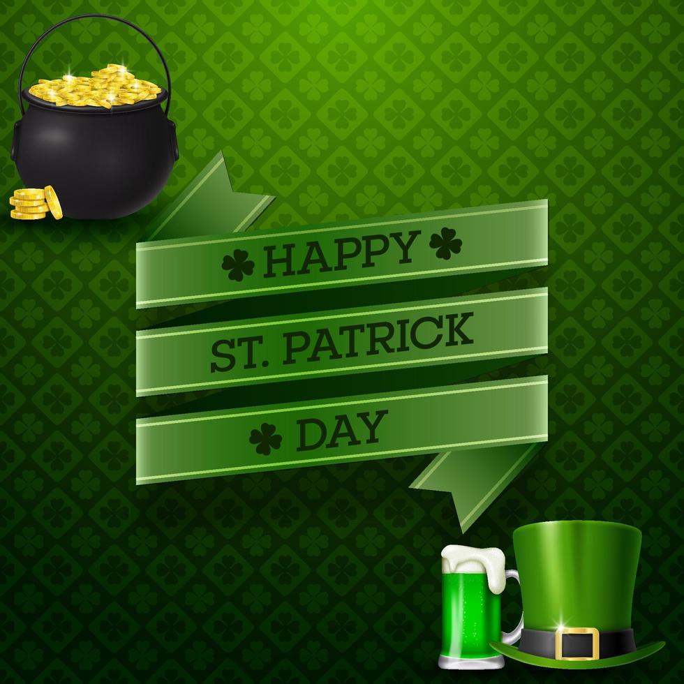 Happy St. Patrick's day background vector