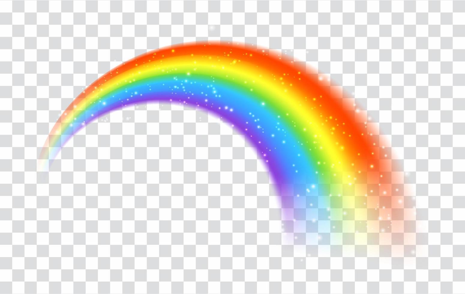 Rainbow icon isolated on transparent background vector