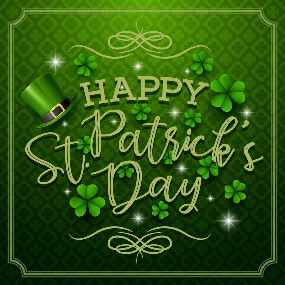 Happy St. Patrick's day background vector