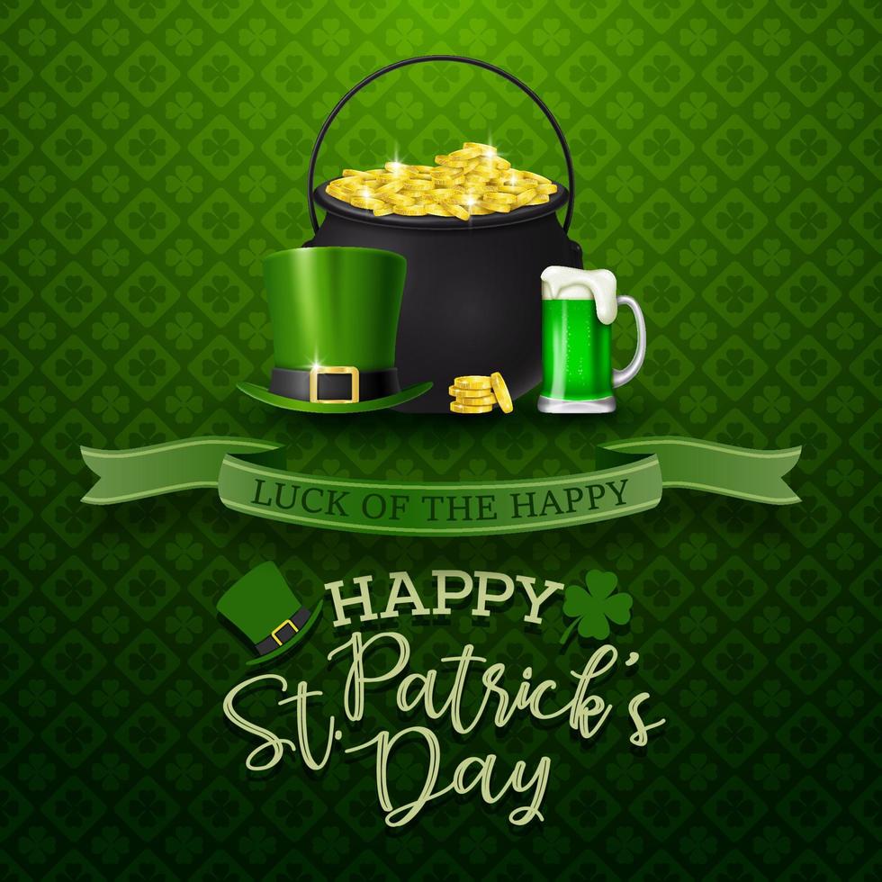 Happy St. Patrick's day background vector