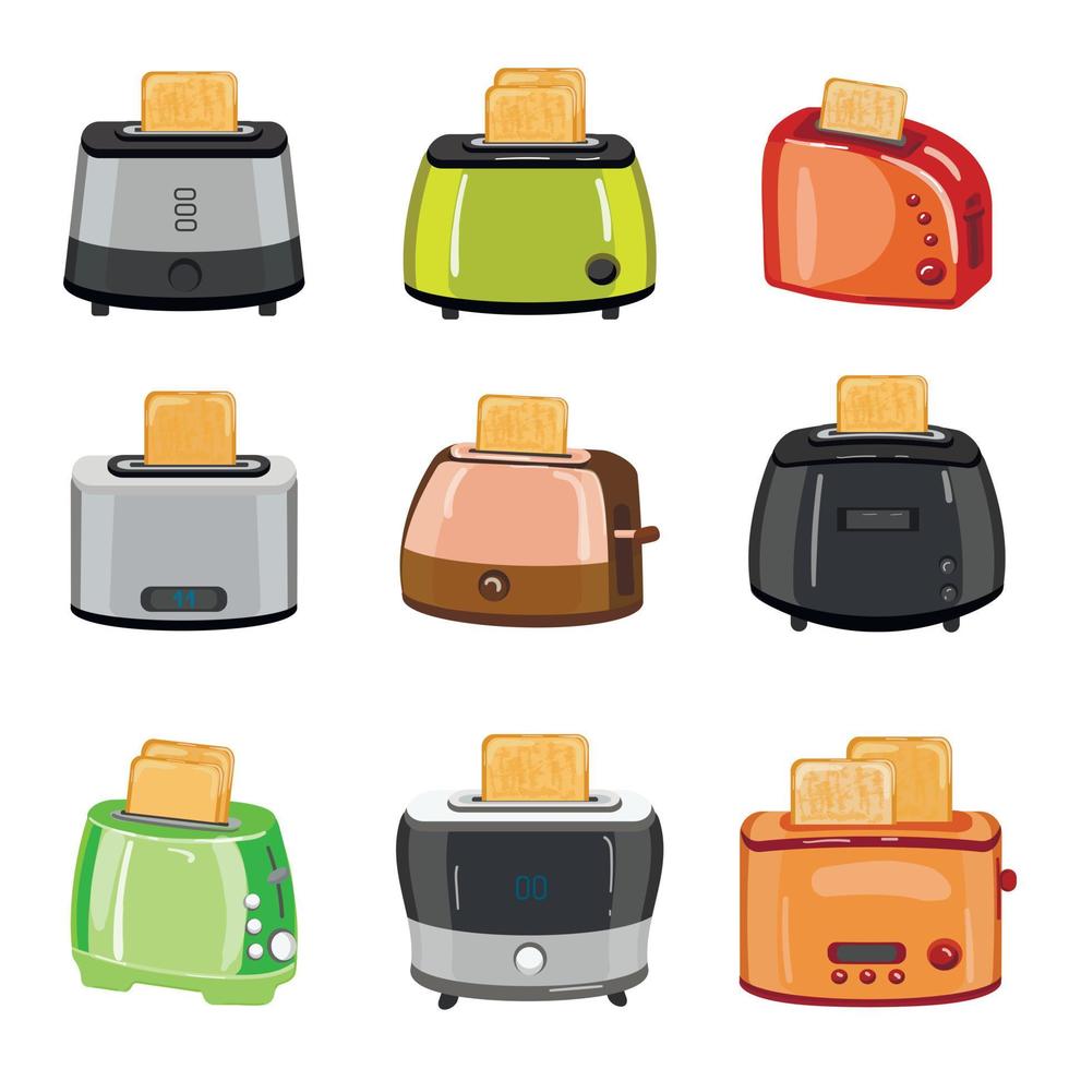 Toaster icon cartoon vector. Kitchen toast vector