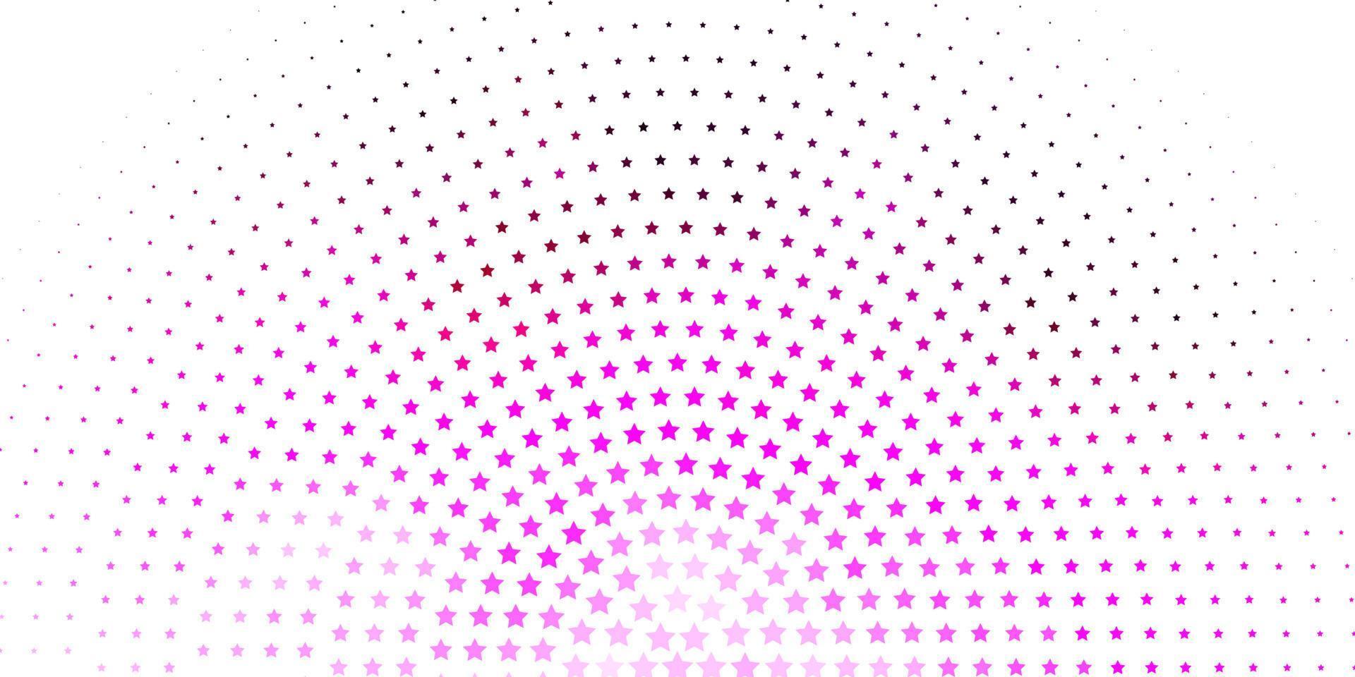Light Pink vector pattern with abstract stars.