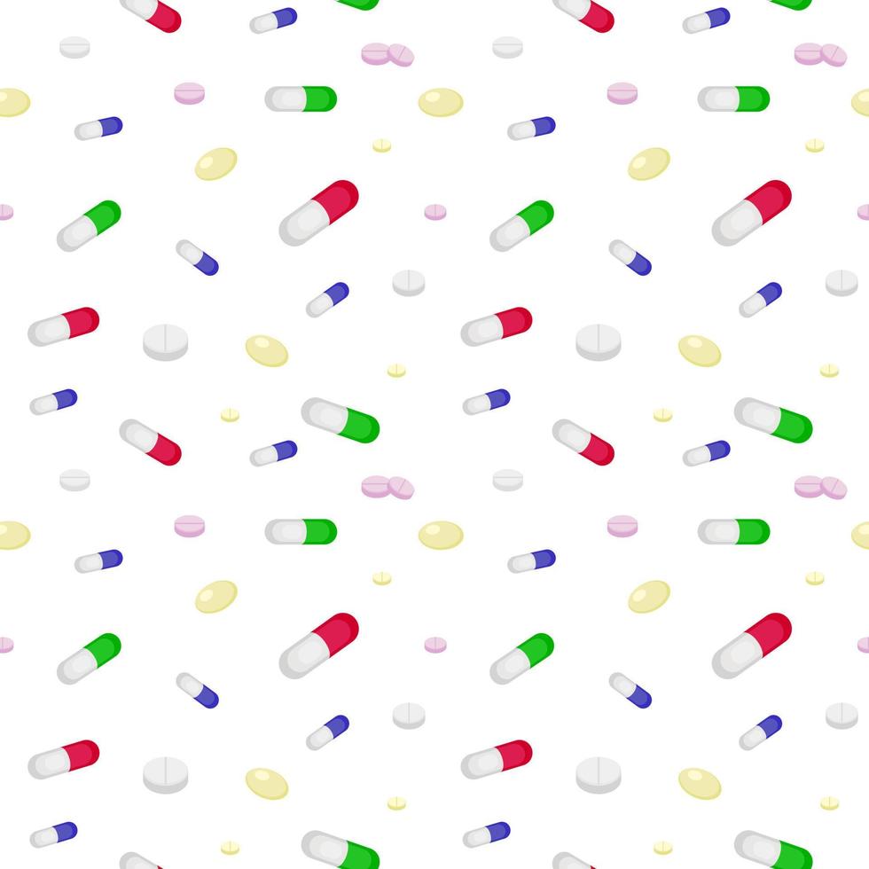 patrón de pastillas de colores, patrón de cápsulas vector