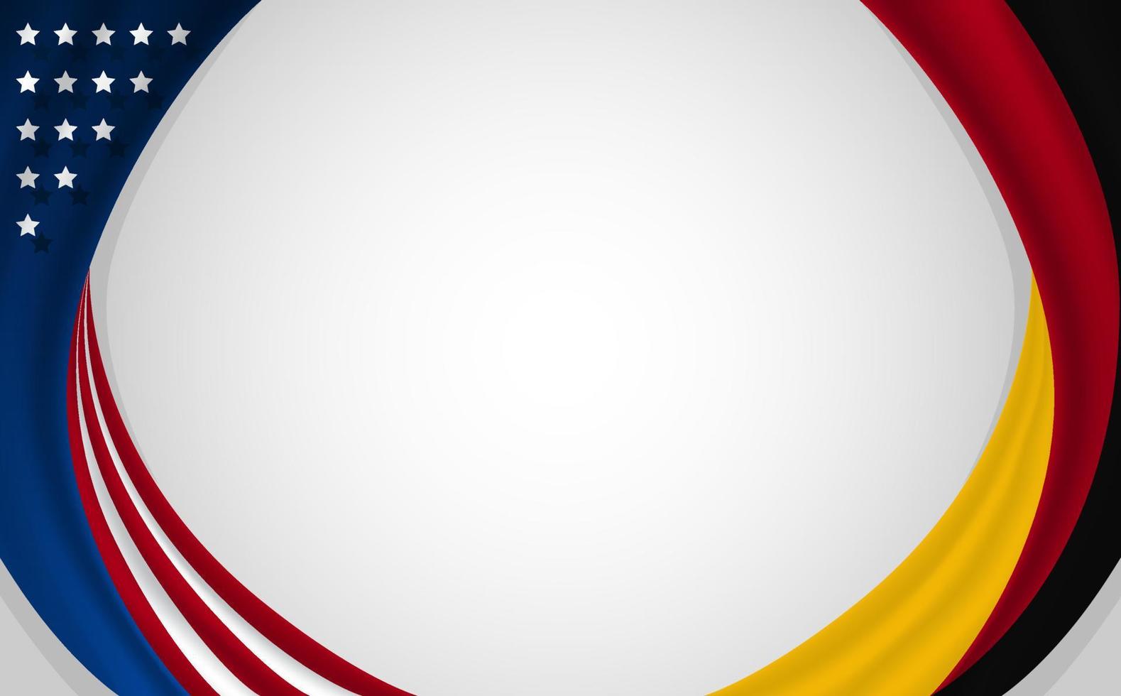 american german flag background design vector