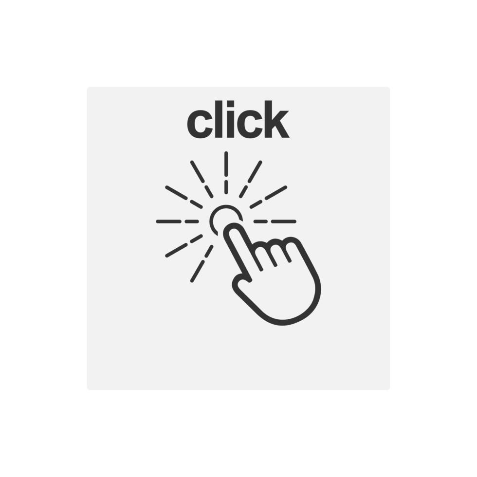 click icon vector