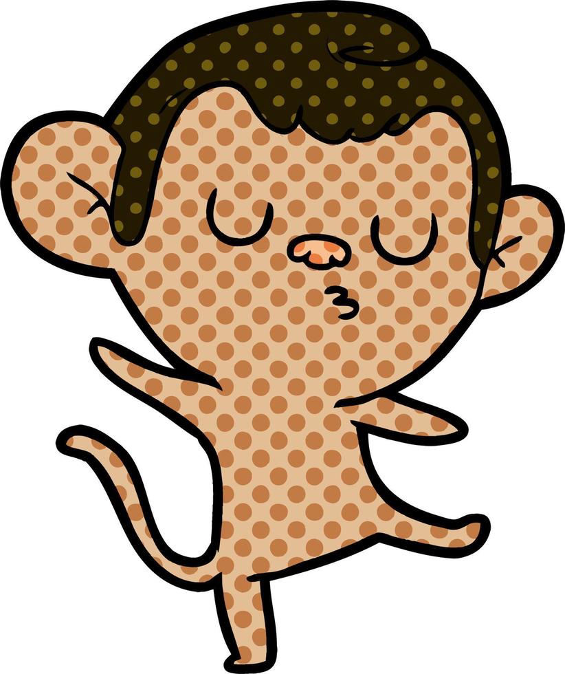 cartoon monkey character vector