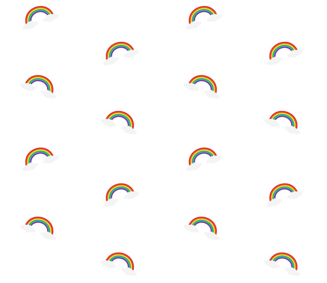 Vector seamless pattern of lgbt lgbtqi rainbow