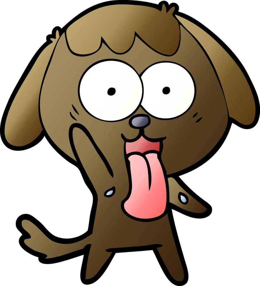 perro de dibujos animados lindo vector