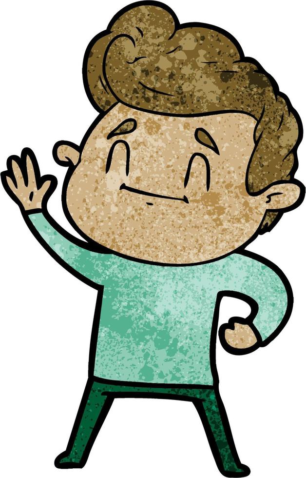 happy cartoon man vector