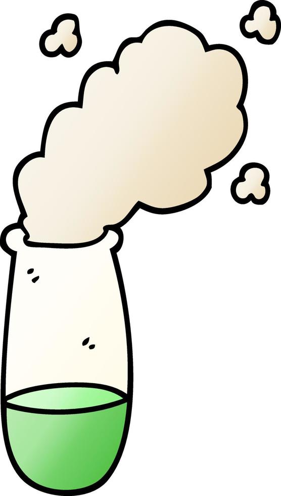 vector gradient illustration cartoon test tube