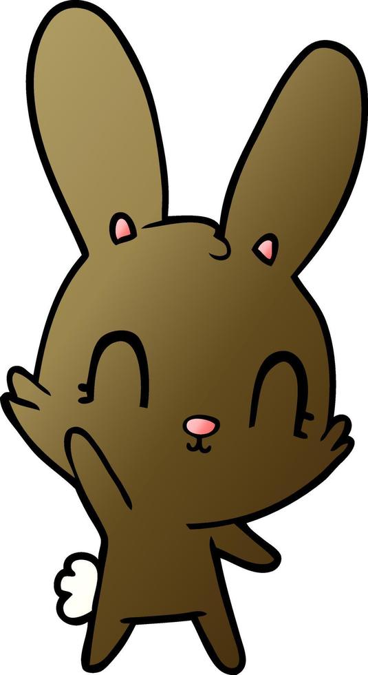 cute cartoon rabbit vector