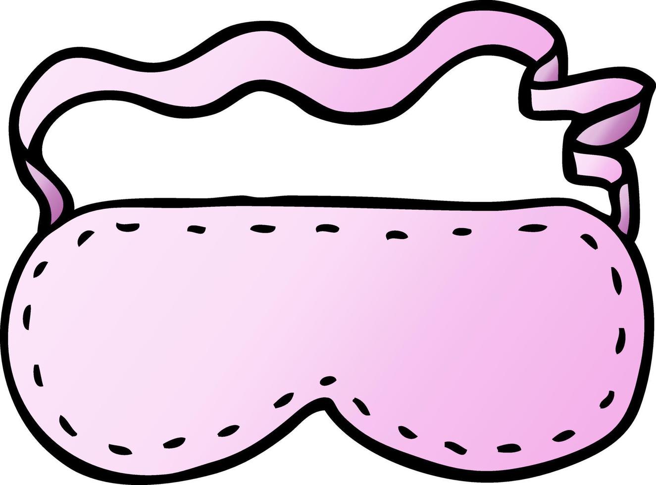 vector gradient illustration cartoon sleeping mask
