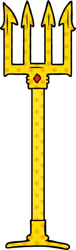 vector cartoon trident