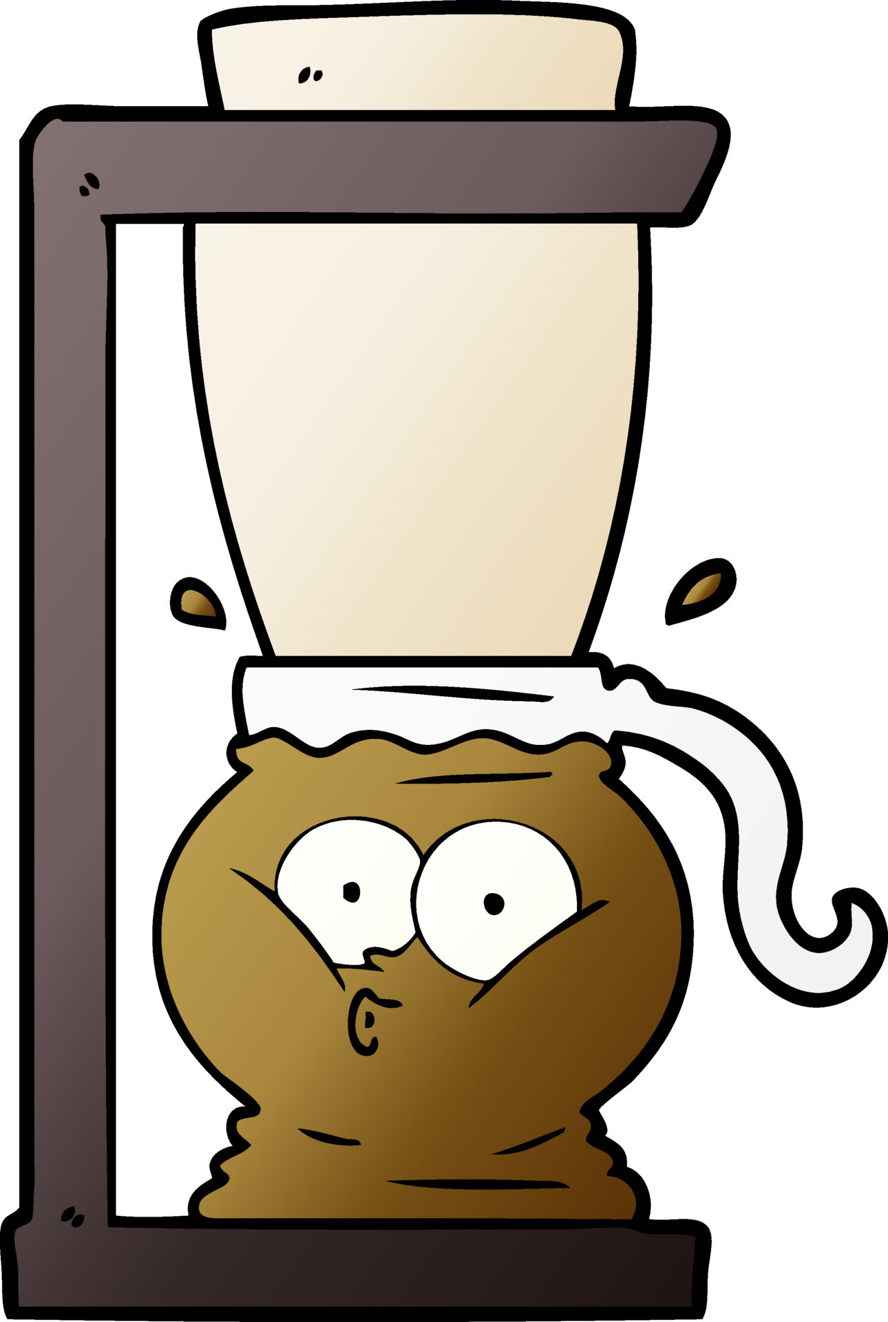 cartoon filter coffee machine 12409732 Vector Art at Vecteezy