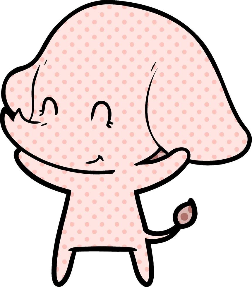cute cartoon elephant vector