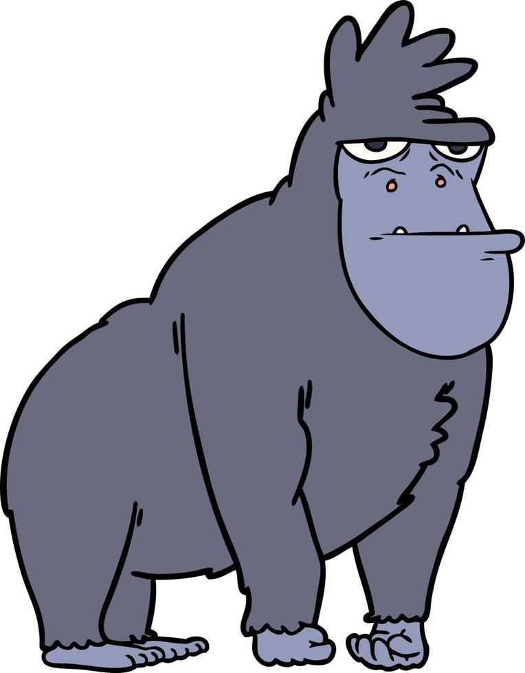 Vector cartoon gorilla