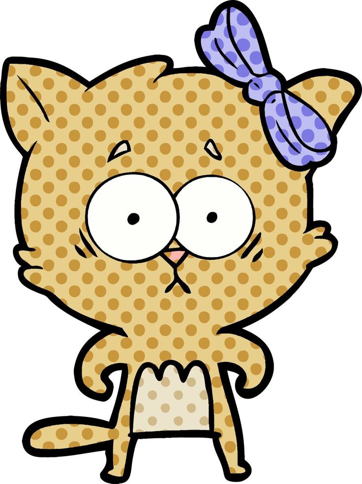 Vector cartoon cat
