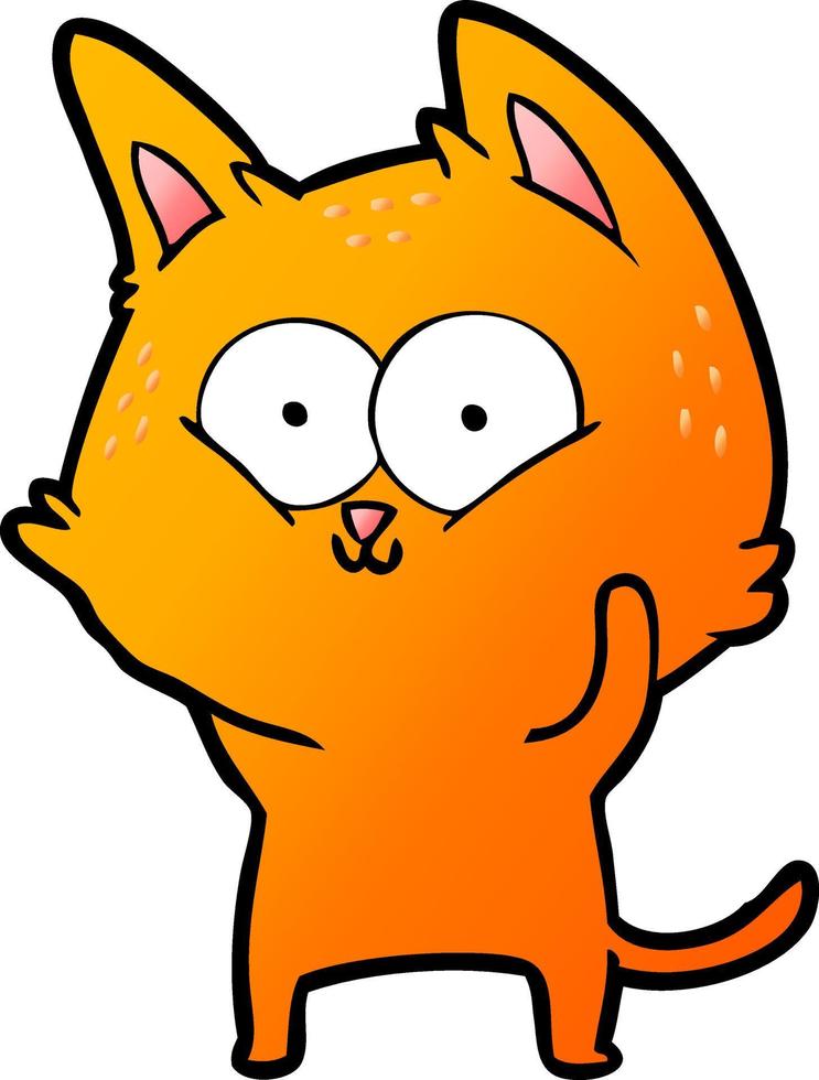 cartoon cat character vector