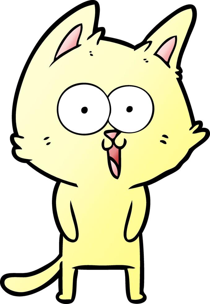 funny cartoon cat vector