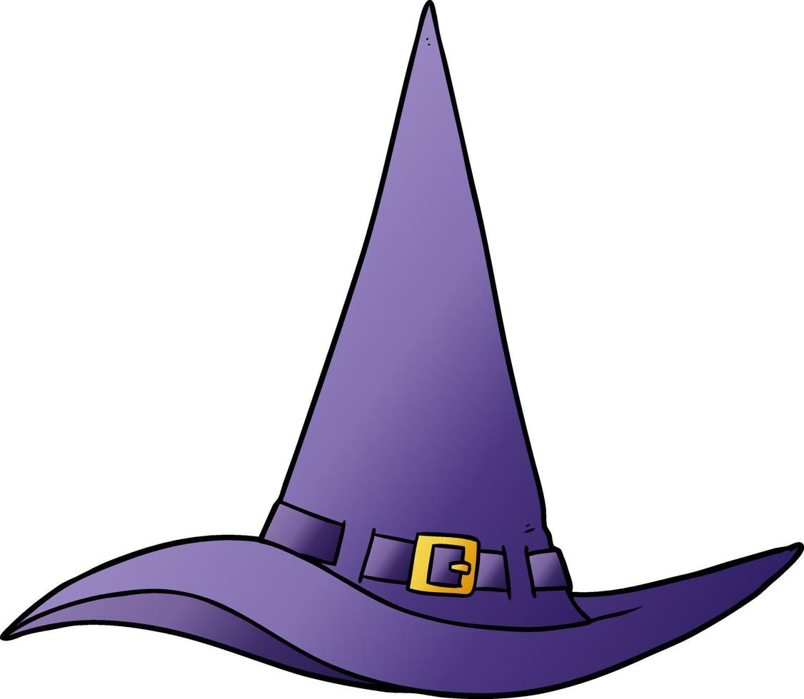 cartoon witch hat vector