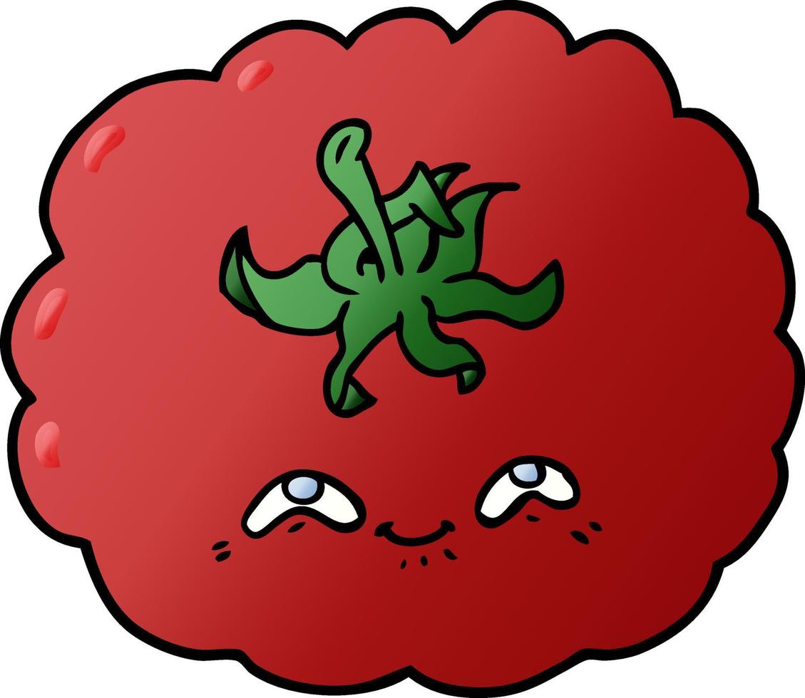personaje de tomate de dibujos animados vector