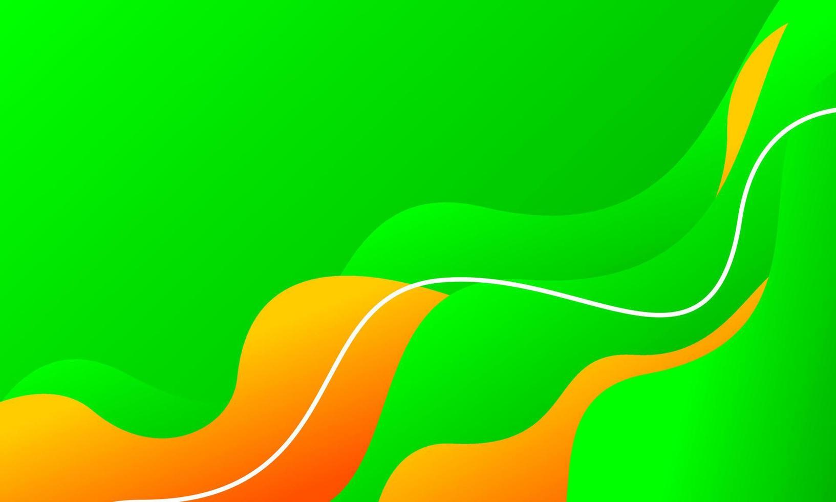 Green and orange gradient background colorful background vector
