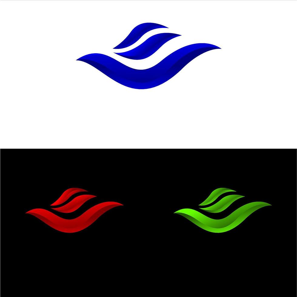 Bird logo gradient free vector