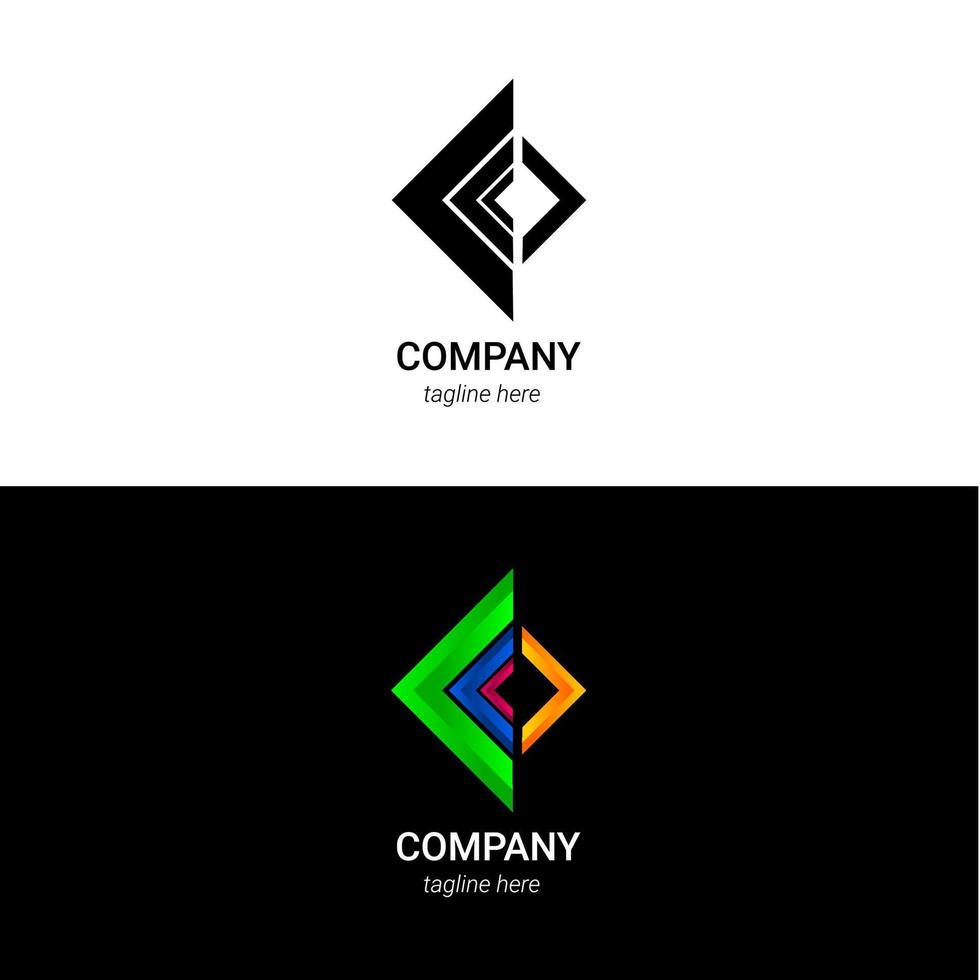 Gradient logo set free vector