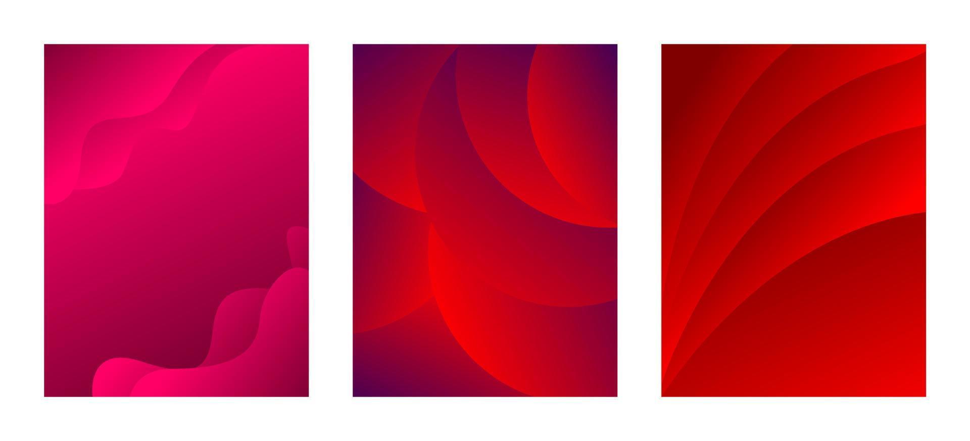 Set liquid colorful background free vector
