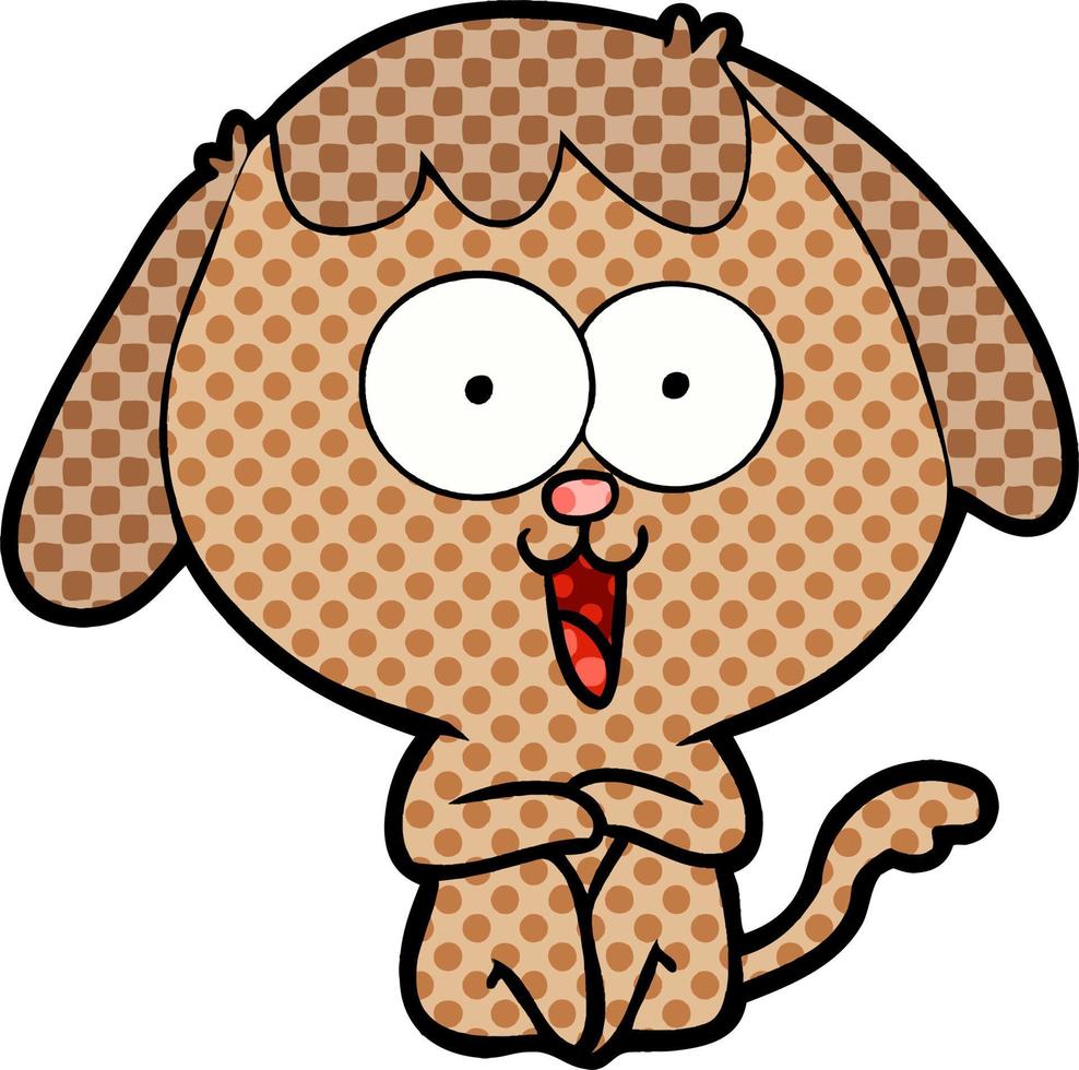 cute cartoon dog vector