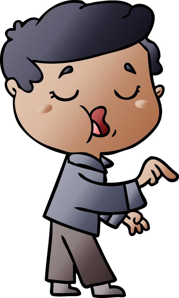 cartoon man talking vector