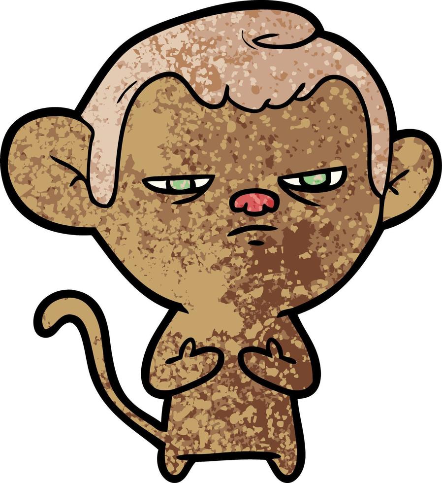 cartoon monkey character vector