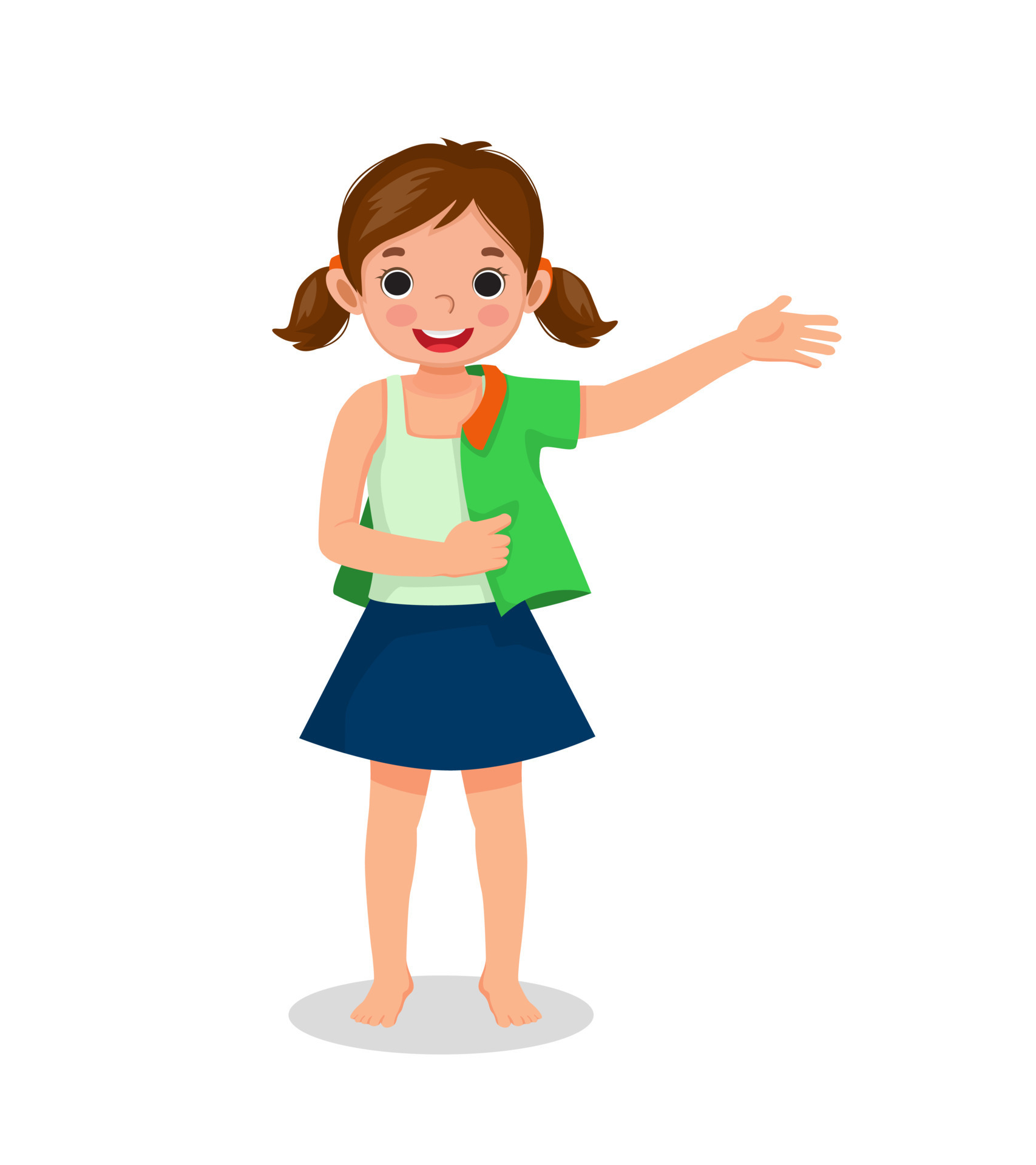 happy little girl wearing clothes get dressed daily routine activity  12412432 Vector Art at Vecteezy