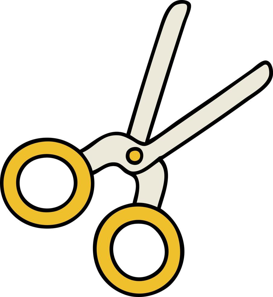 Knitting scissors icon, cartoon style 14366865 Vector Art at Vecteezy