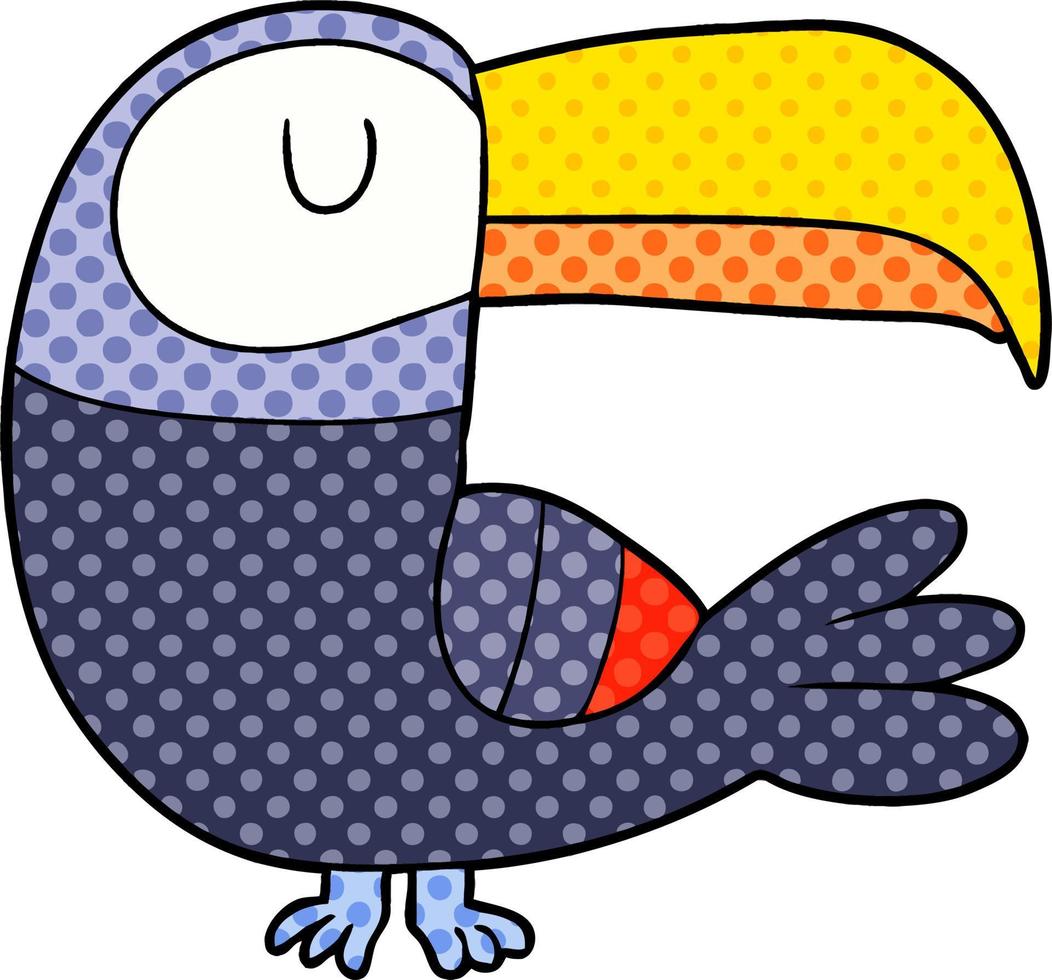 Vector cartoon toucan