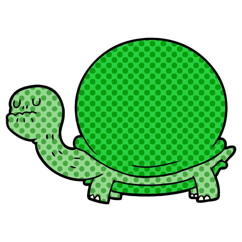 personaje de tortuga de dibujos animados vector