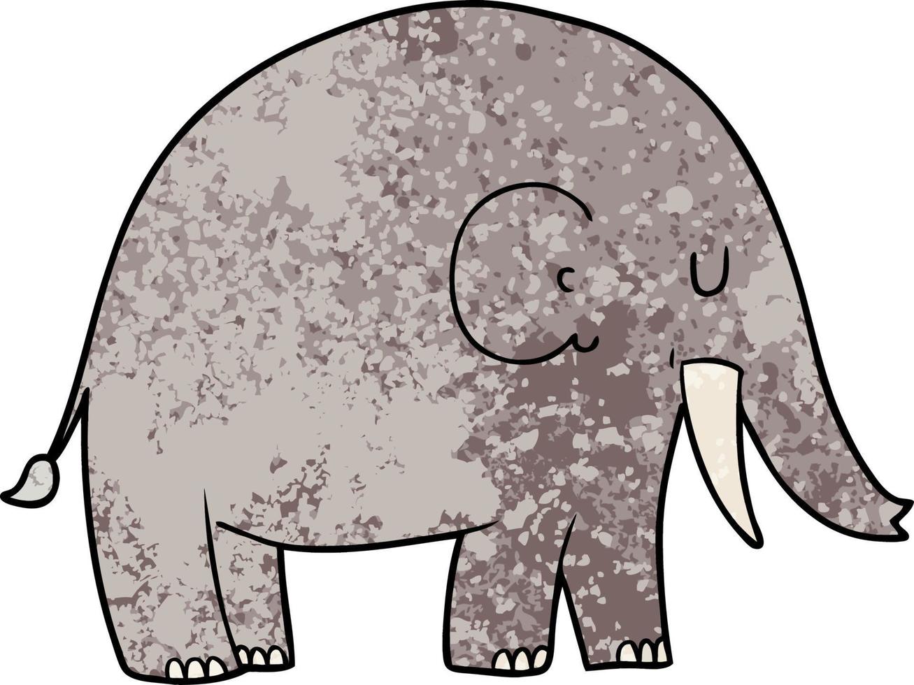 Vector cartoon elephant