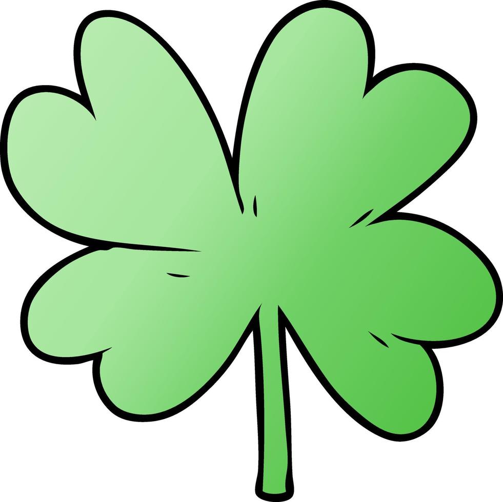 cartoon four leaf clover vector