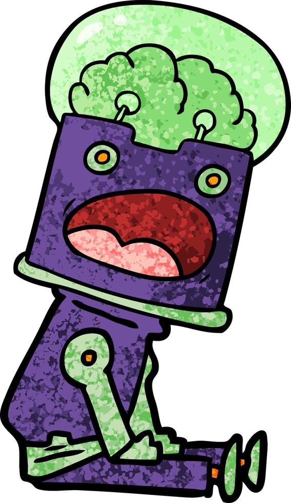 cartoon robot character vector
