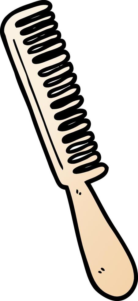 vector cartoon comb