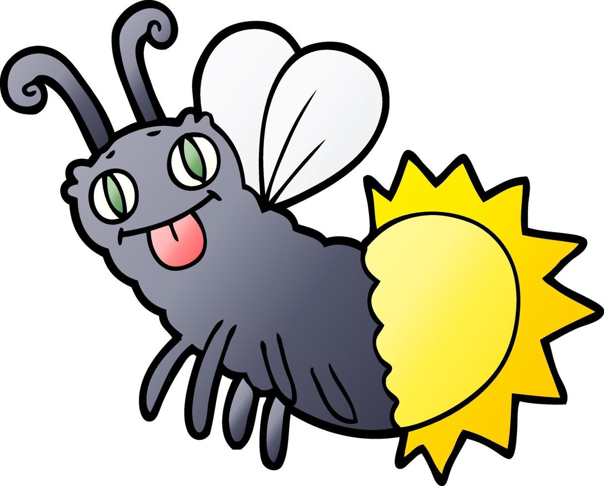 cartoon firefly character vector