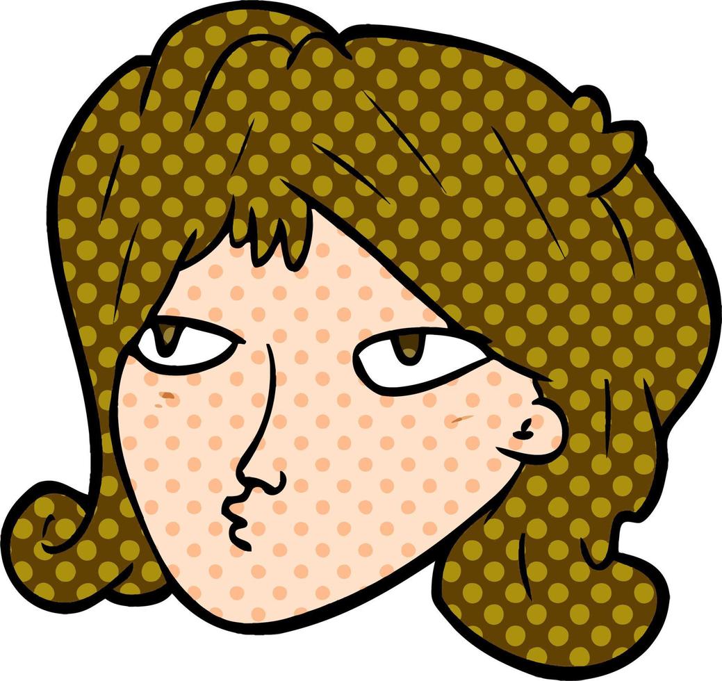 personaje de mujer de dibujos animados vector